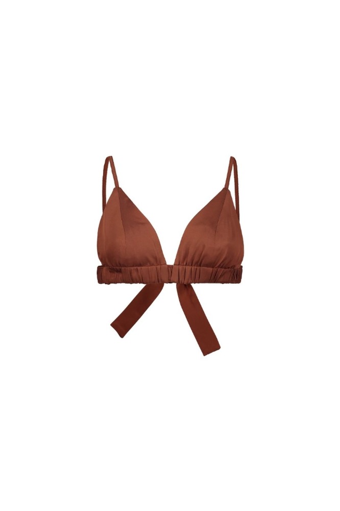 SATIN BRALETTE WITH ADJUSTABLE BACK AND STRAPS

Composition: 100% satin rayon

Care Instructions: Dry clean only

Fit: Designed for a slim fit

Color:  Copper brown

Size Chart

*DUE TO MONITOR DIFFERENCES, ACTUAL COLOR MAY VARY SLIGHTLY FROM WHAT APPEARS ONLINE*

** THIS IS A LIMITED EDITION ITEM , NO RESTOCK **
