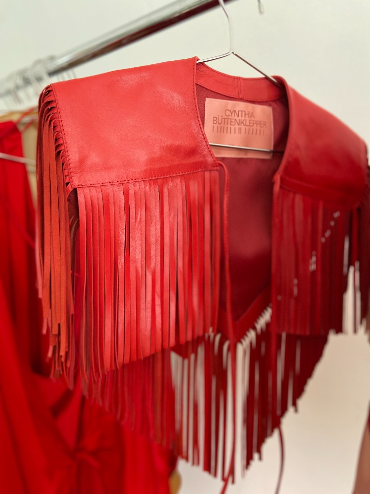 LEATHER MINI CAPE- 2 AVAILABLE COLORS