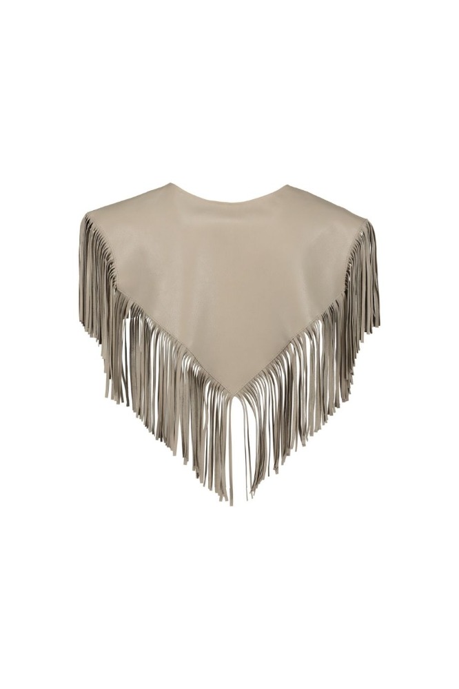 LEATHER MINI CAPE- 2 AVAILABLE COLORS