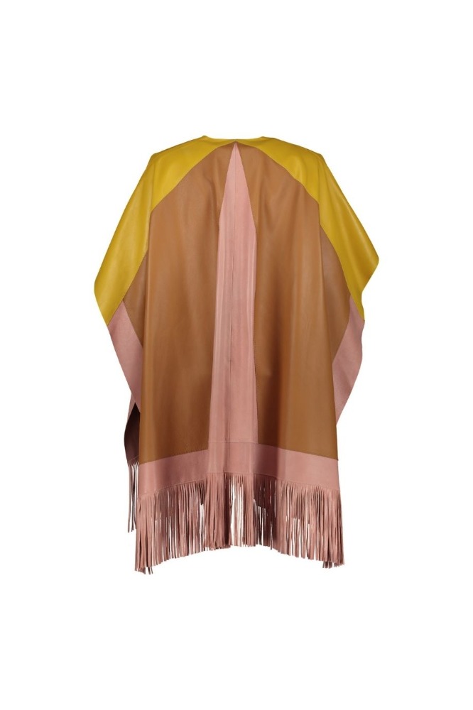 PONCHO CONTORNO WITH FRINGES