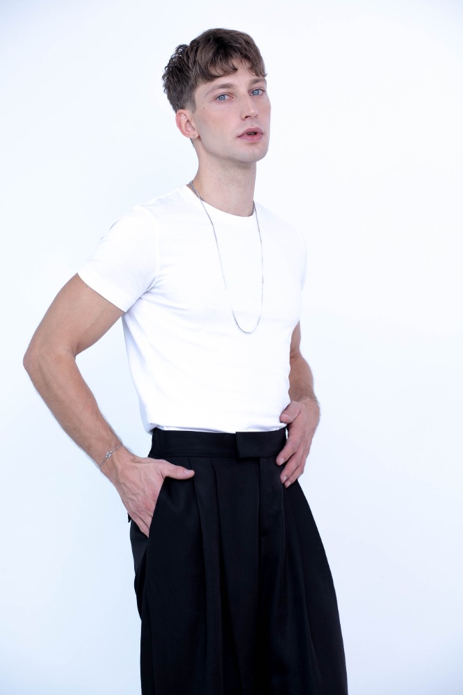 NURY PANTS GENDERFREE BLACK RAYON