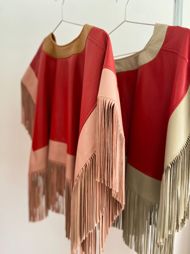 LEATHER HUIPIL- 2 AVAILABLE COLORS