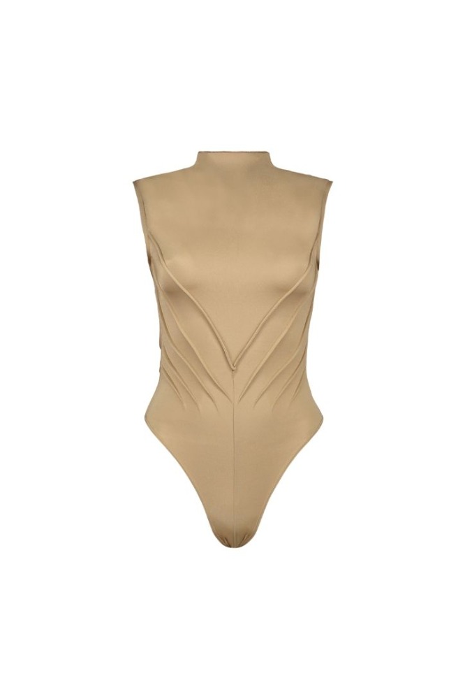 SLEEVELESS PINTUCK BODYSUIT WITH OPEN BACK

Composition:  Body: 80% Nylon- 20% Spandex- Lining: Mesh 80% Polyester- 20% Spandex

Care Instructions: Machine wash in cold water with similar colors on gentle cycle, do not soak for too long

Fit: Slim fit

Color:  nude/purple

Size Chart

*DUE TO MONITOR DIFFERENCES, ACTUAL COLOR MAY VARY SLIGHTLY FROM WHAT APPEARS ONLINE*

*** THIS IS A LIMITED EDITION ITEM , NO RESTOCK ***