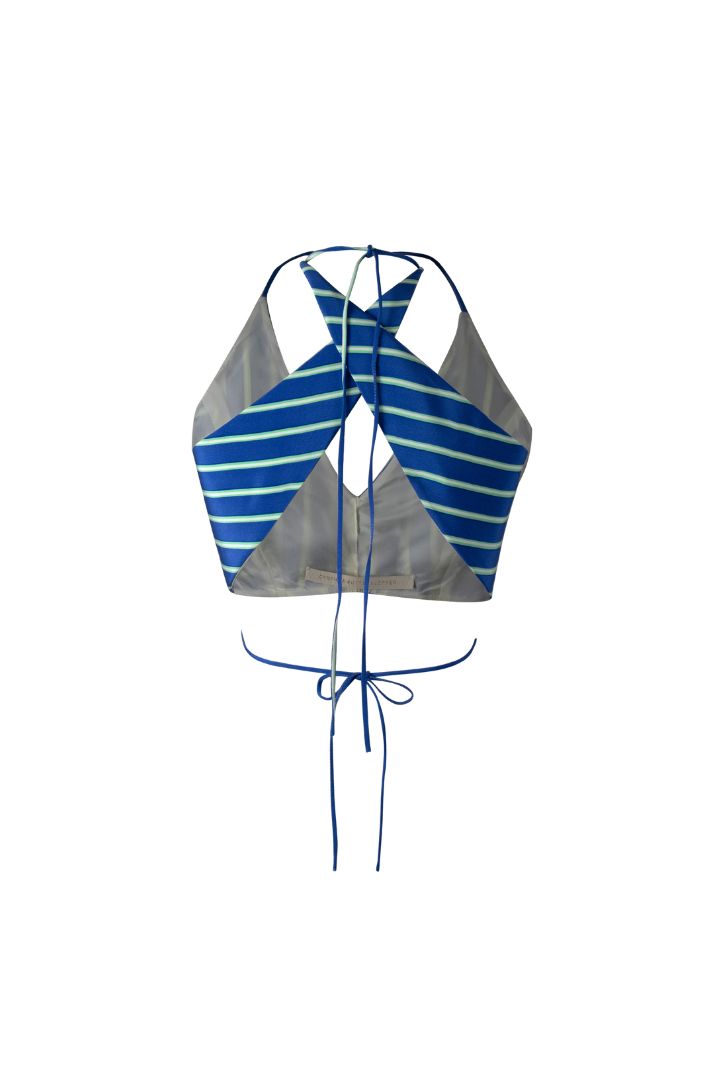 CROSS BODY STRIPED TOP
