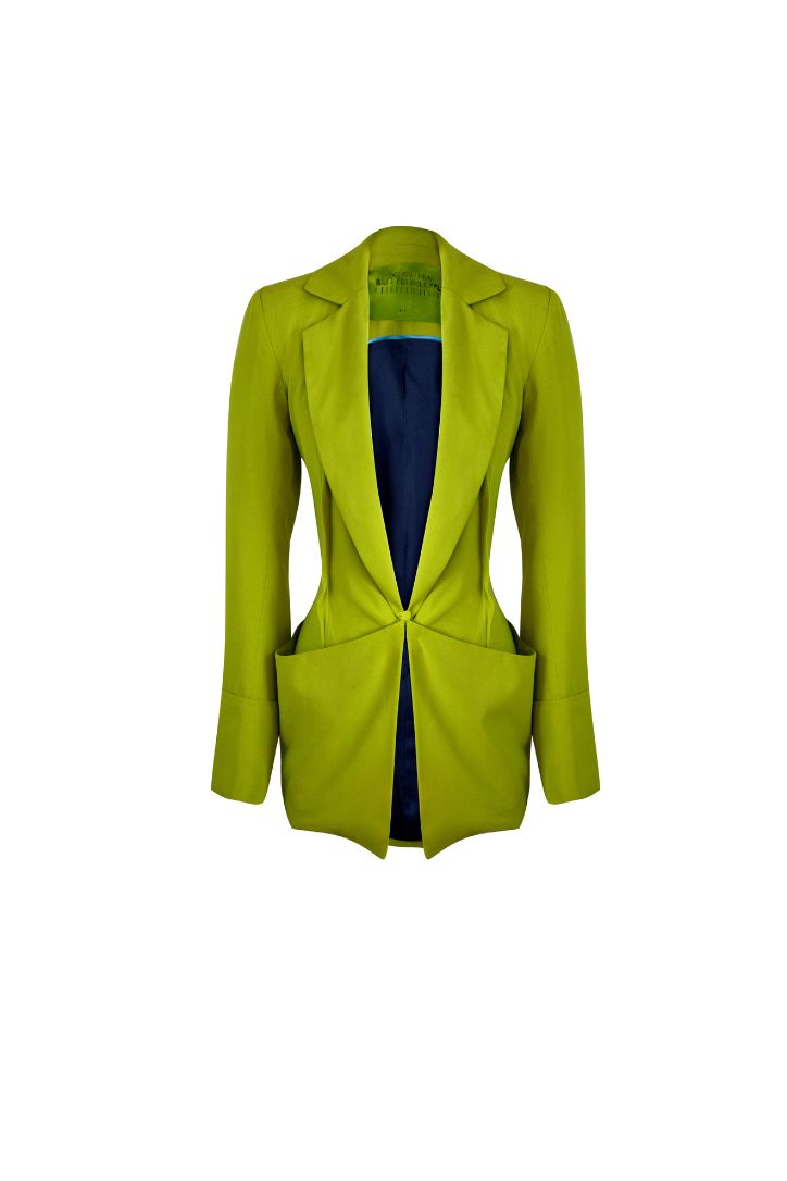 TAILORED BLAZER WITH ADJUSTABLE POCKETS AND FLARED SLEEVES

Composition: 80% rayon 20% poply

Care Instructions: Dry clean only

Fit: Designed for a slim fit

Color: lime green

Size Chart

Model is wearing size XS,  she is 1.68 m

*DUE TO MONITOR DIFFERENCES, COLOR MAY VARY SLIGHTLY FROM WHAT APPEARS ONLINE*

** THIS IS A LIMITED EDITION ITEM , NO RESTOCK **

Before placing your order don´t forget to check our shipping and return policies.

 

Check them out!