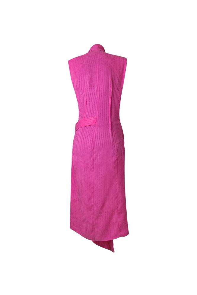 VEST DRESS BUBBLEGUM