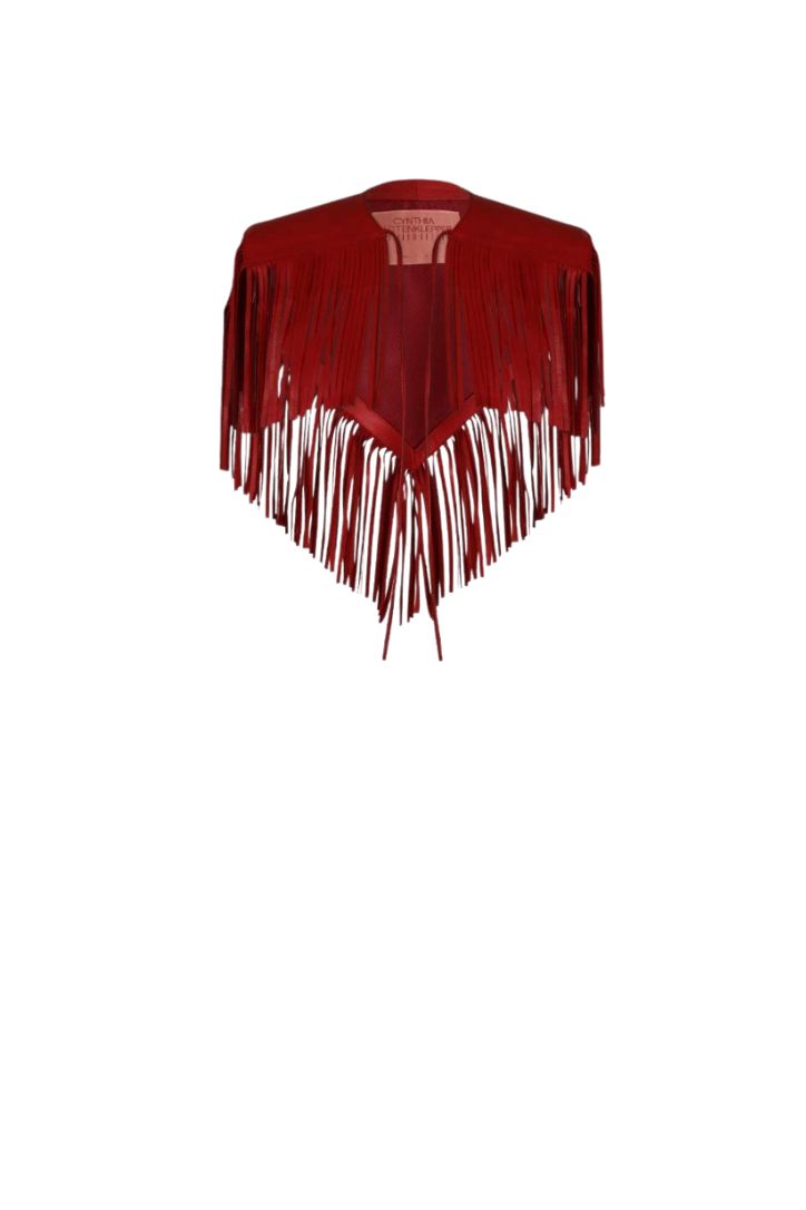 LEATHER MINI CAPE- 3 AVAILABLE COLORS