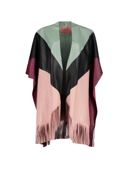 LEATHER MARIA PONCHO