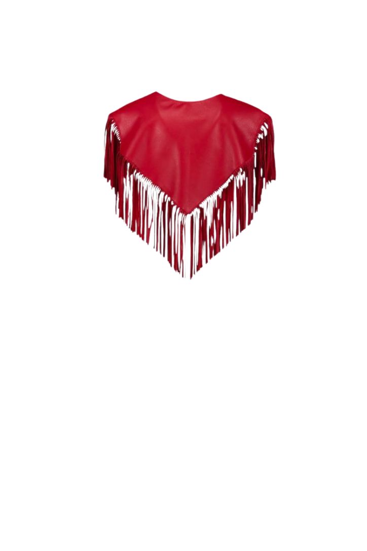LEATHER MINI CAPE- 3 AVAILABLE COLORS