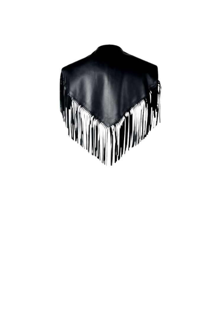 LEATHER MINI CAPE- 3 AVAILABLE COLORS