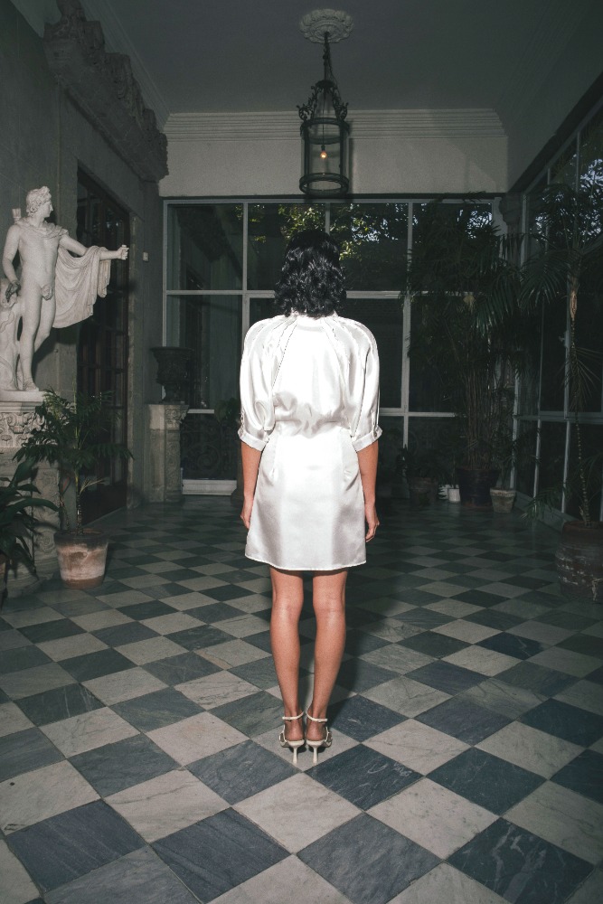 MINI SHIRT DRESS WHITE