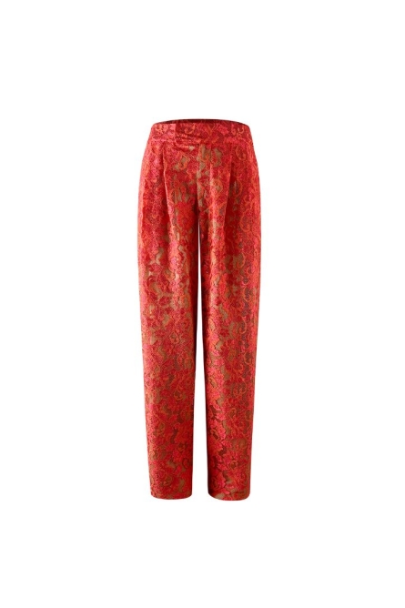 LACE CORAL STRAIGHT PANTS