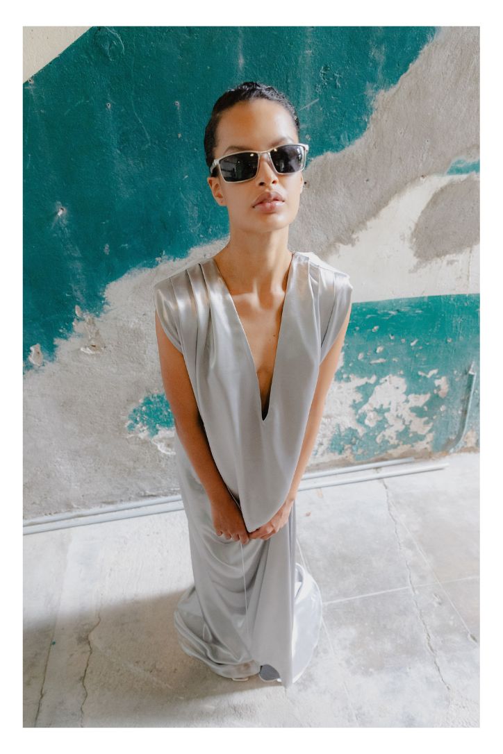 DRAPED SUZETTE SILVER