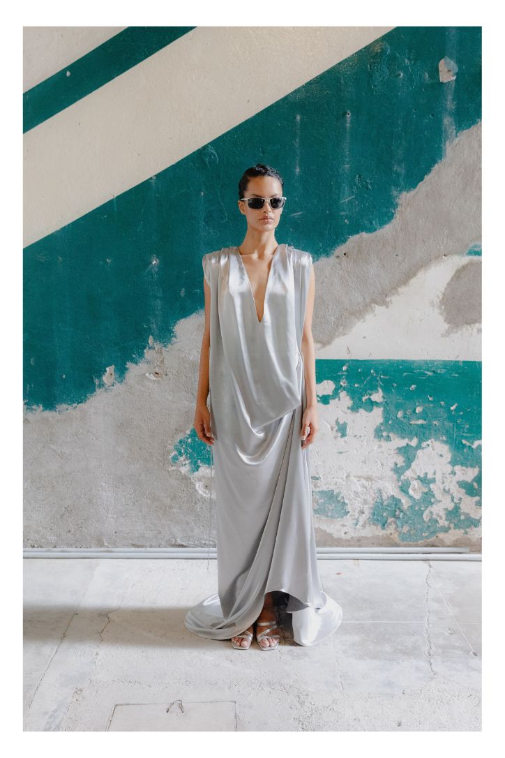 DRAPED SUZETTE SILVER