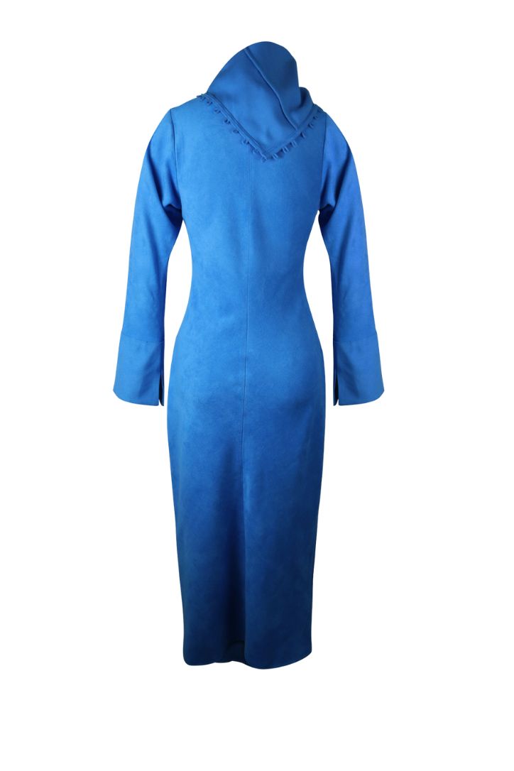 PLUSH COTTON BLUE DRESS