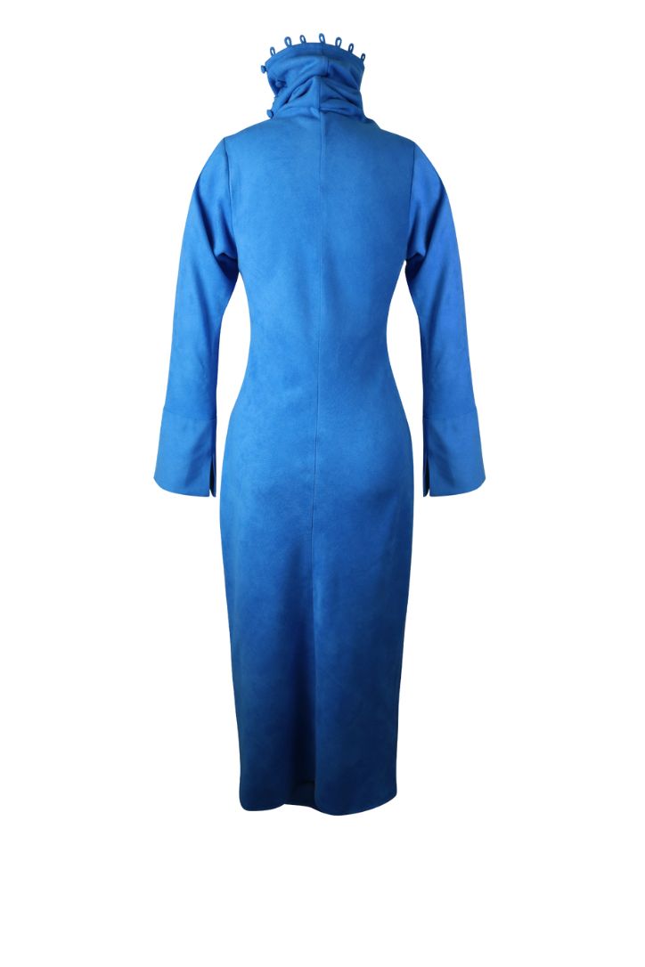 PLUSH COTTON BLUE DRESS