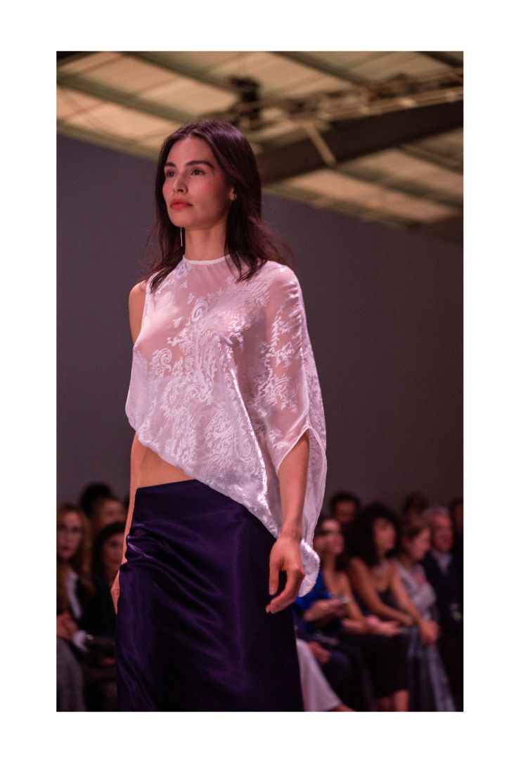 MELTING BURNOUT SILK SHIRT