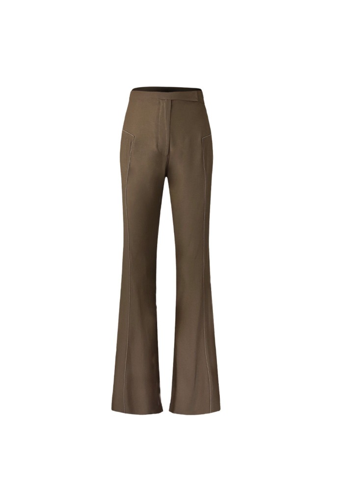 FLARED PANTS WITH CONTRAST WHITE STITCH
Composition:  80% Rayon – 20% polyester
Care Instructions: Dry clean only, low temperature iron if needed
Color:  Brown
Size Chart
 
*DUE TO MONITOR DIFFERENCES, COLOR MAY VARY SLIGHTLY FROM WHAT APPEARS ONLINE*
** THIS IS A LIMITED EDITION ITEM , NO RESTOCK **
Before placing your order don´t forget to check our shipping and return policies.
Check them out!