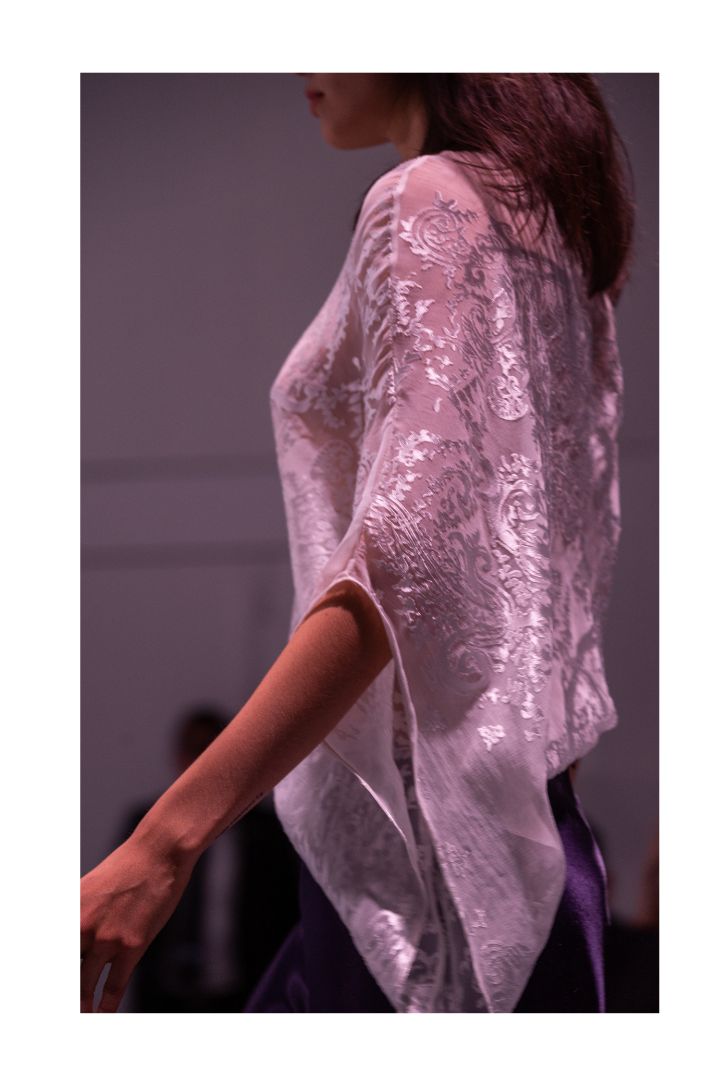MELTING BURNOUT SILK SHIRT