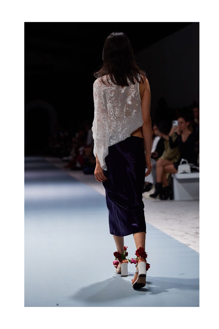 MELTING BURNOUT SILK SHIRT