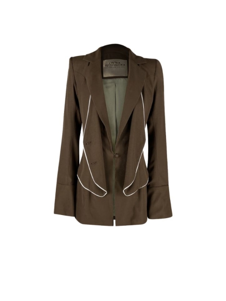 FITTED BROWN BLAZER WITH VEST